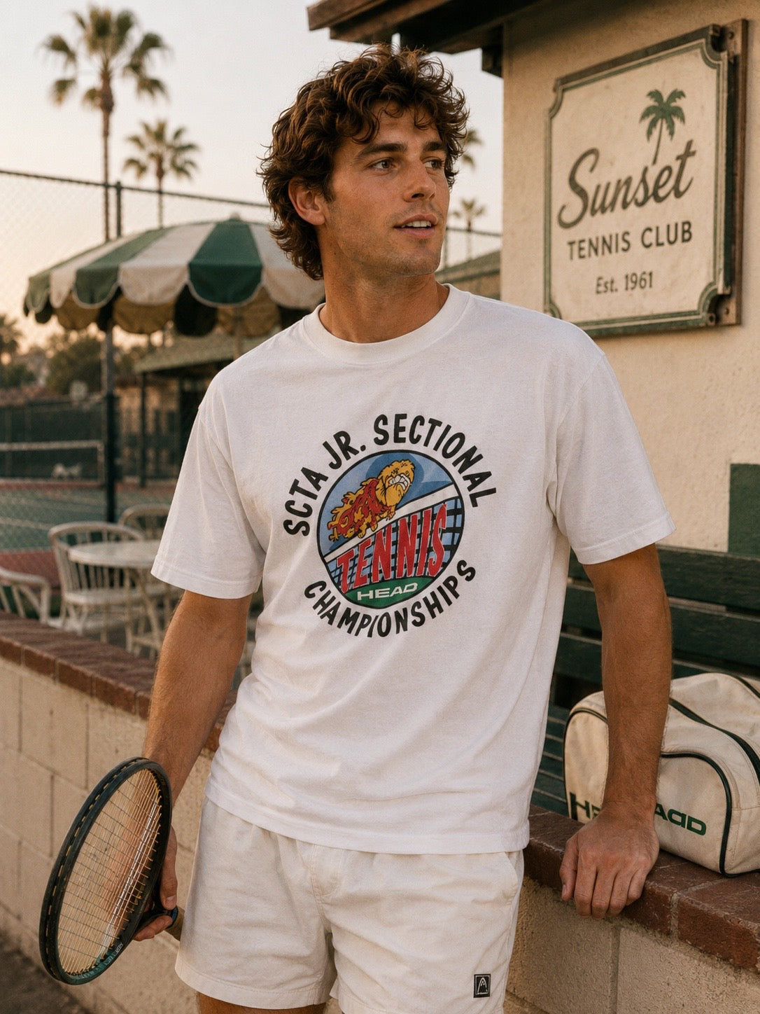 Vintage TSCTA Jr. Section Head Tennis Tee- Size Small