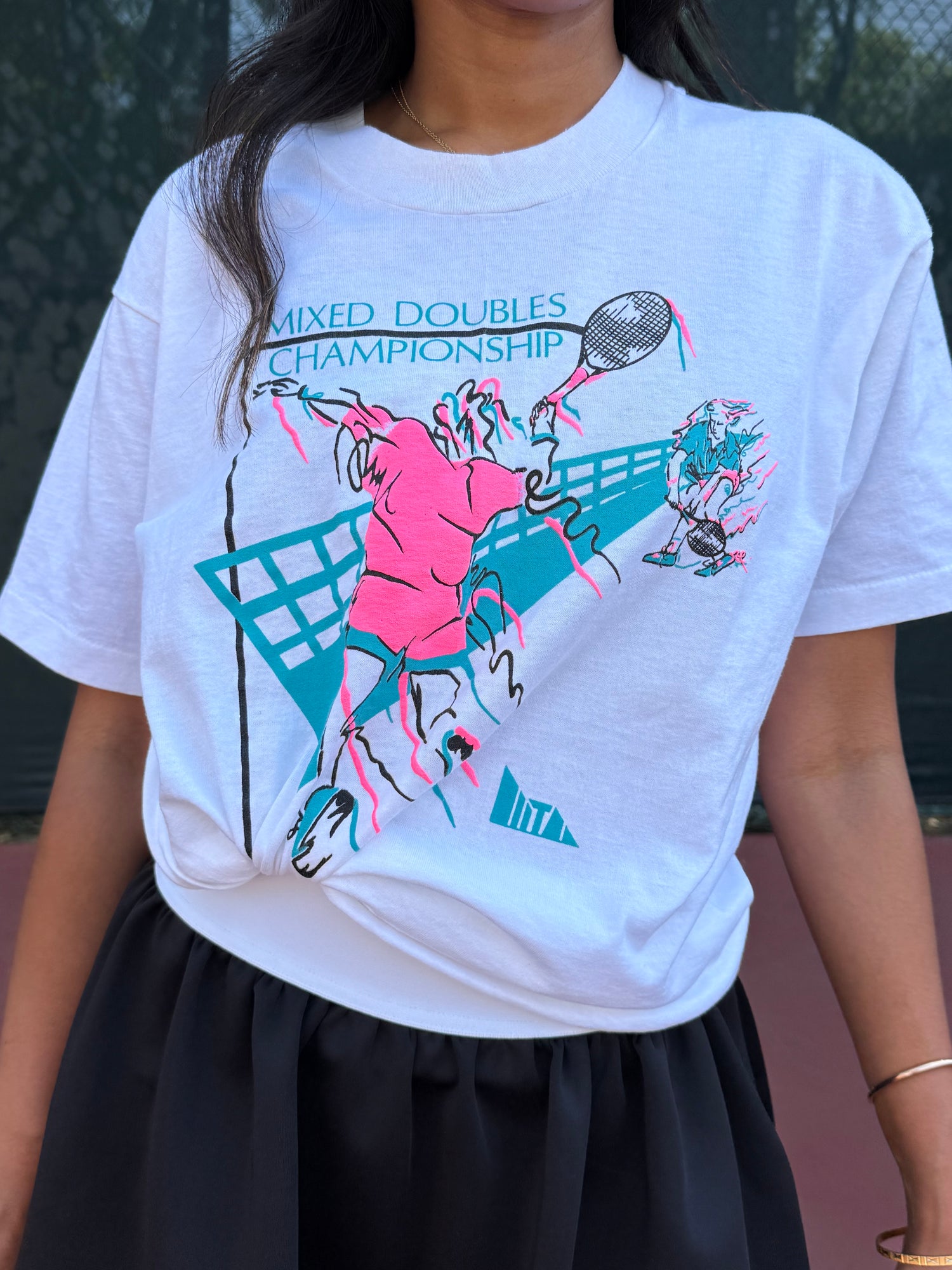 Vintage Mixed Doubles Championship Tee-Size Large