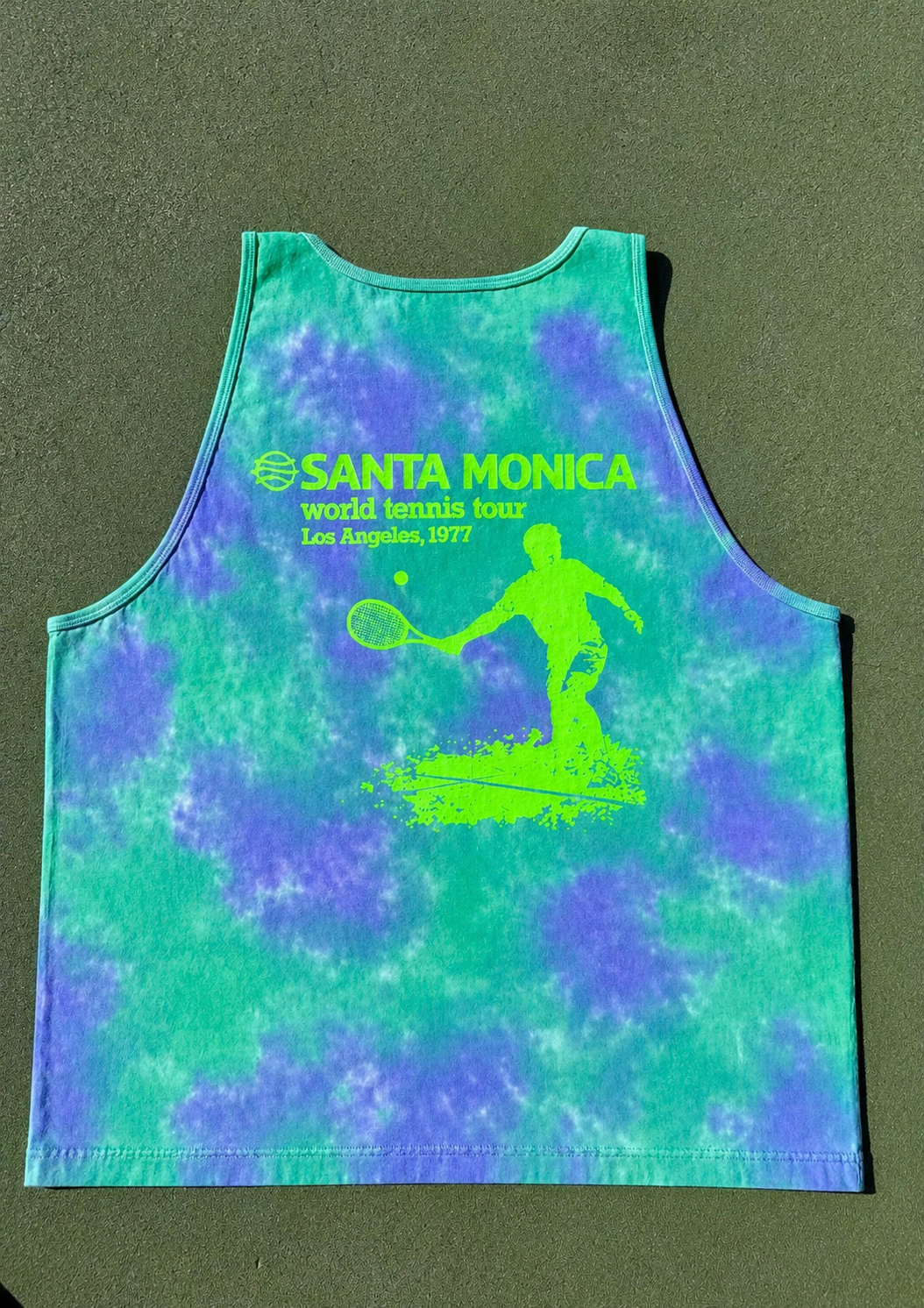 Santa Monica World Tennis Classic Tie Dyed Tank Top