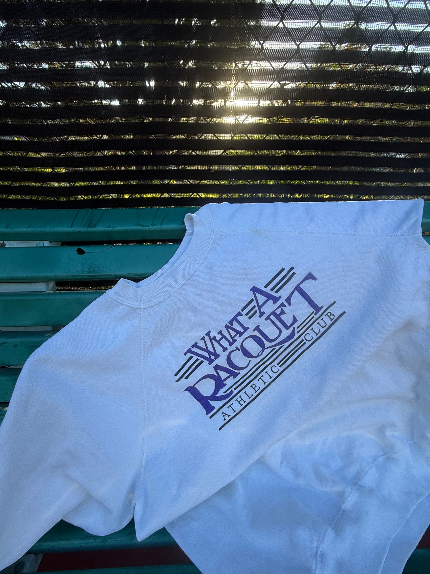 Vintage- What a Racquet Athletic Club Sweatshirt - Size XL