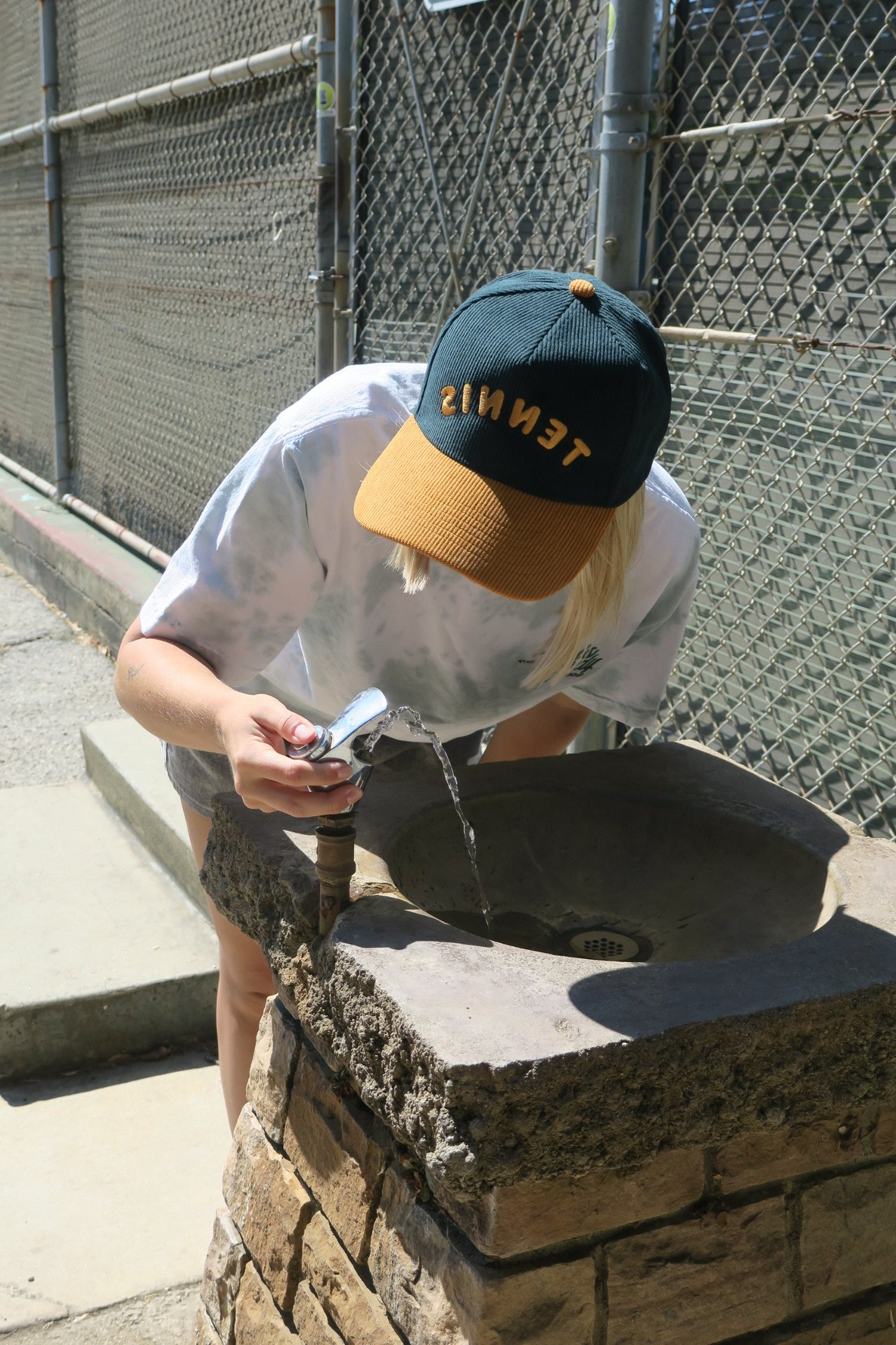 Reversed "Tennis" Embroidered, Two-Toned Hat