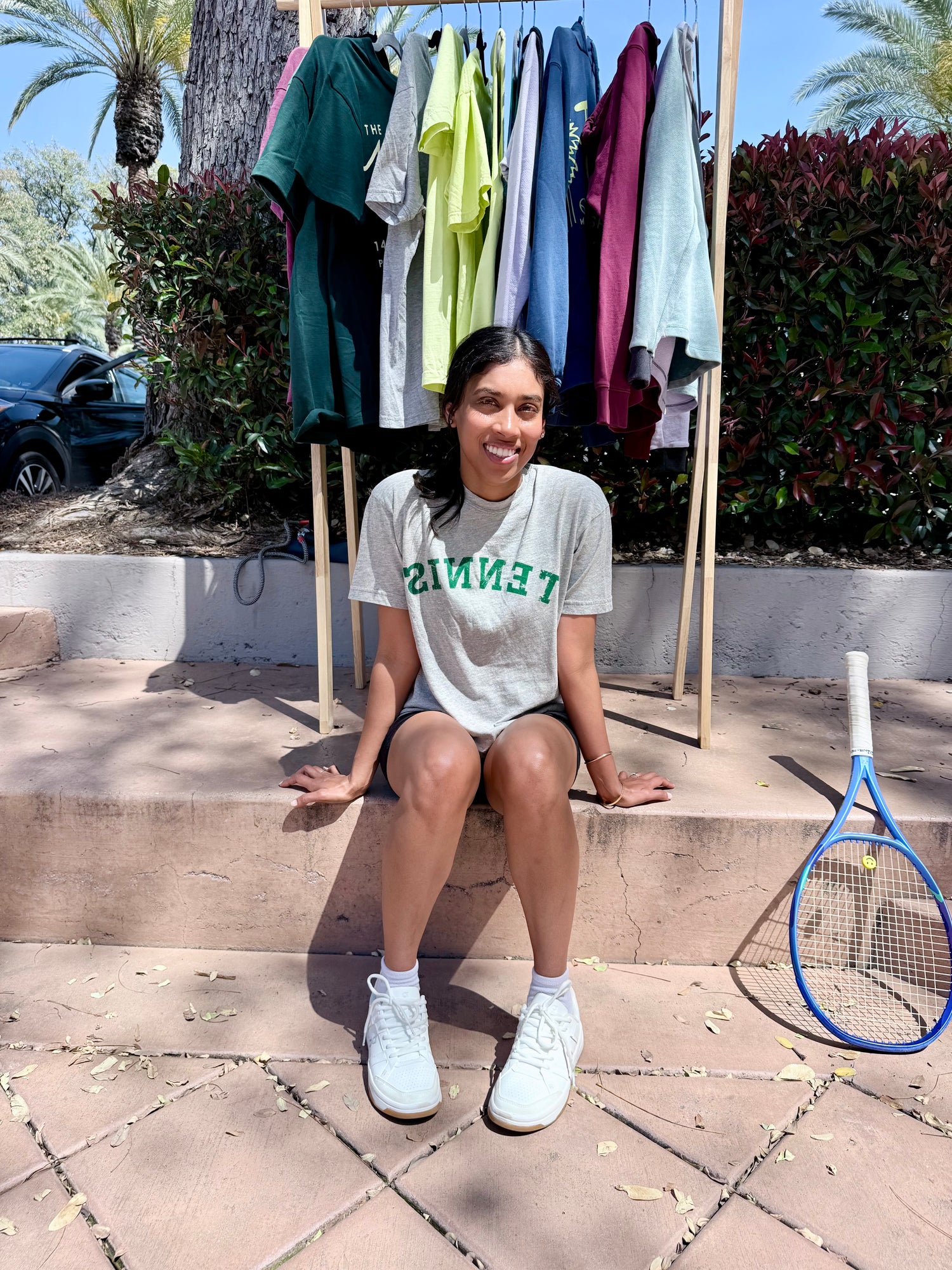 Reversed TENNIS Varsity Tee