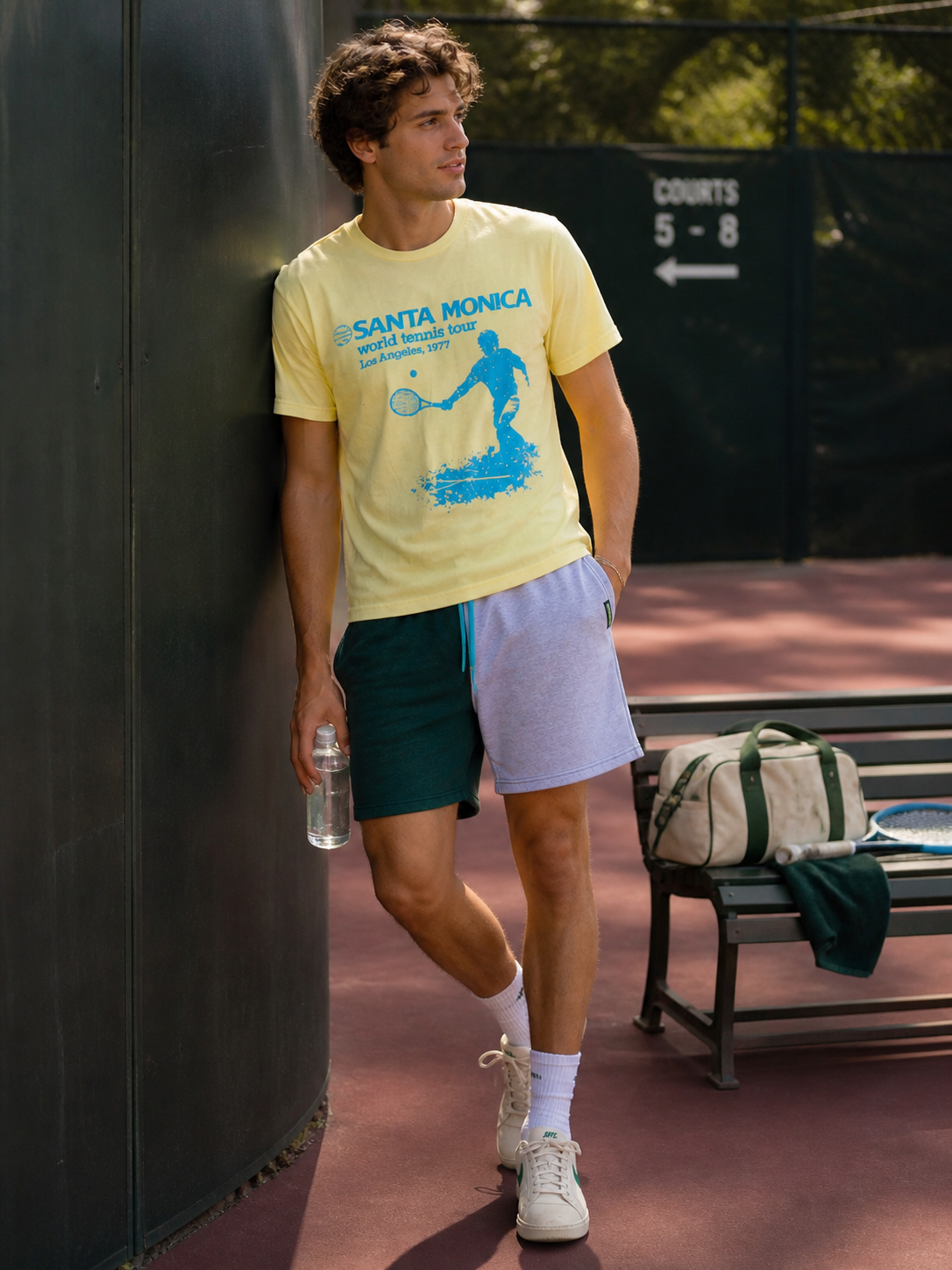 Color-Blocked Men's Shorts