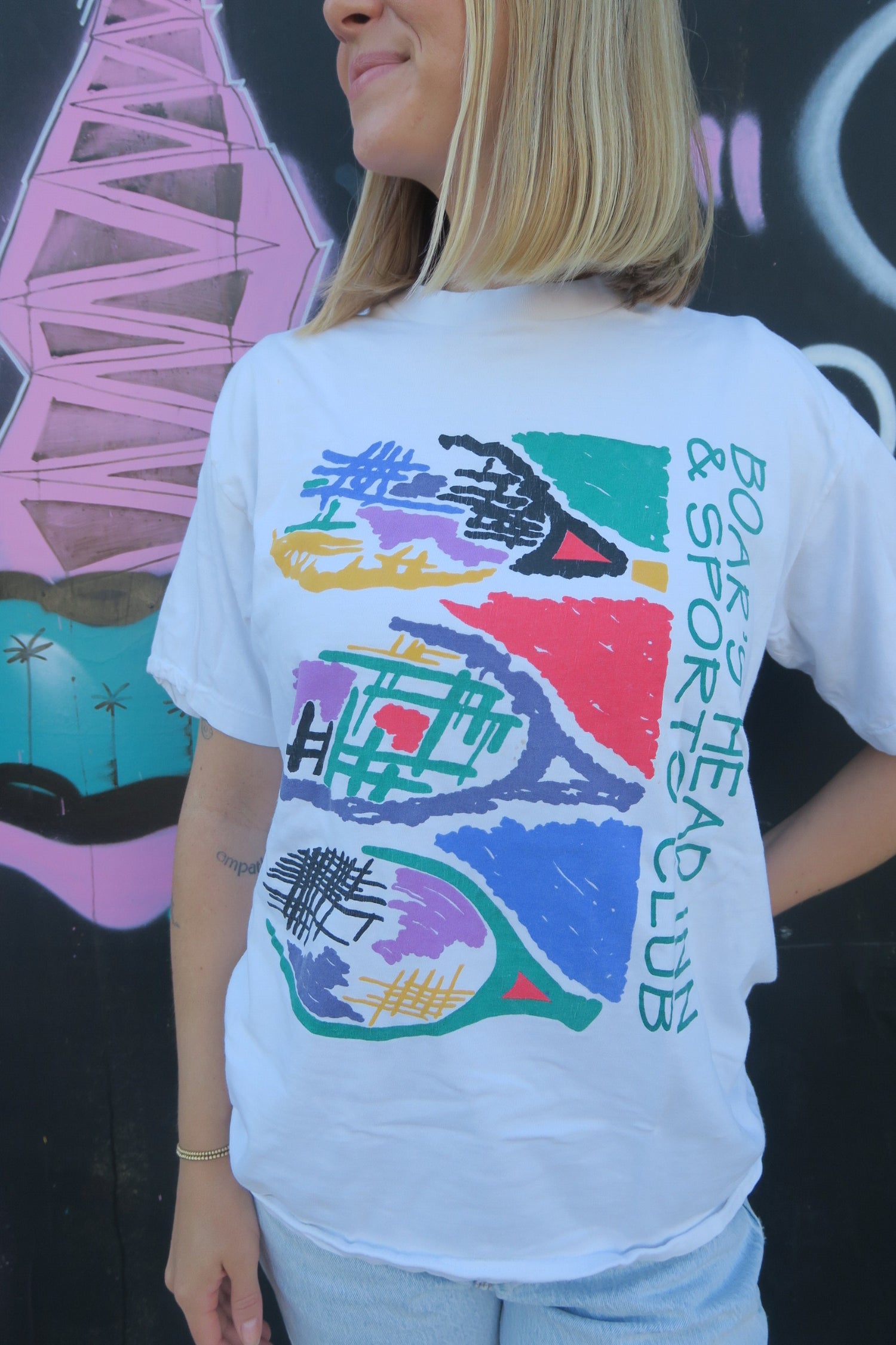 Vintage Boar's Head Inn Roche Tennis Tee- Size Large