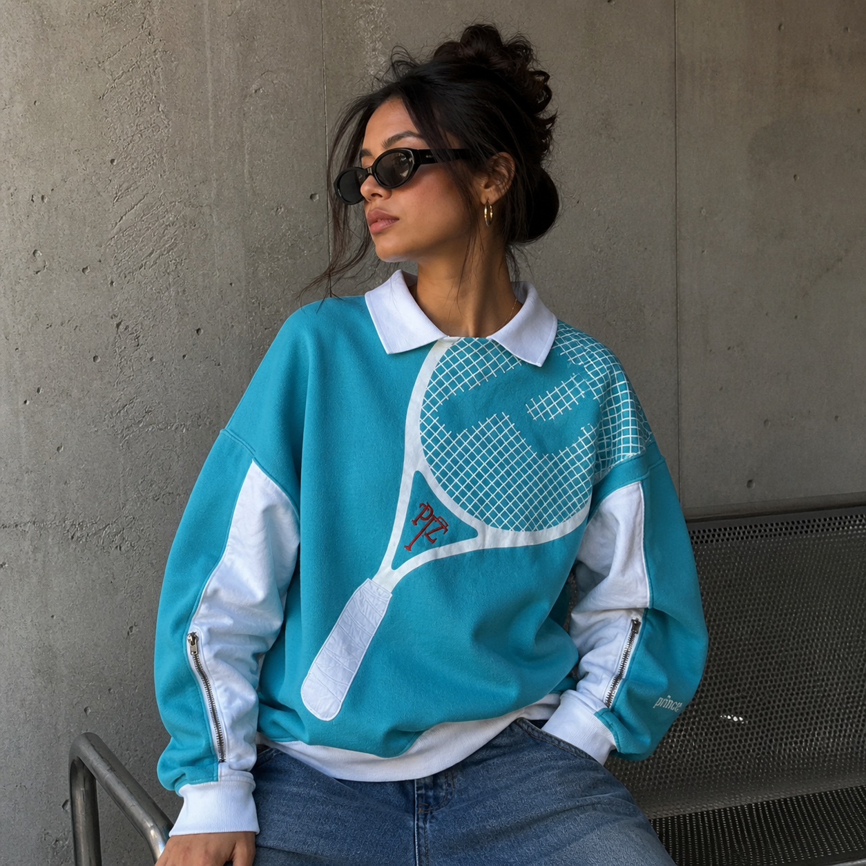 Vintage Prince Tennis Zone Crewneck Sweatshirt- Size Small