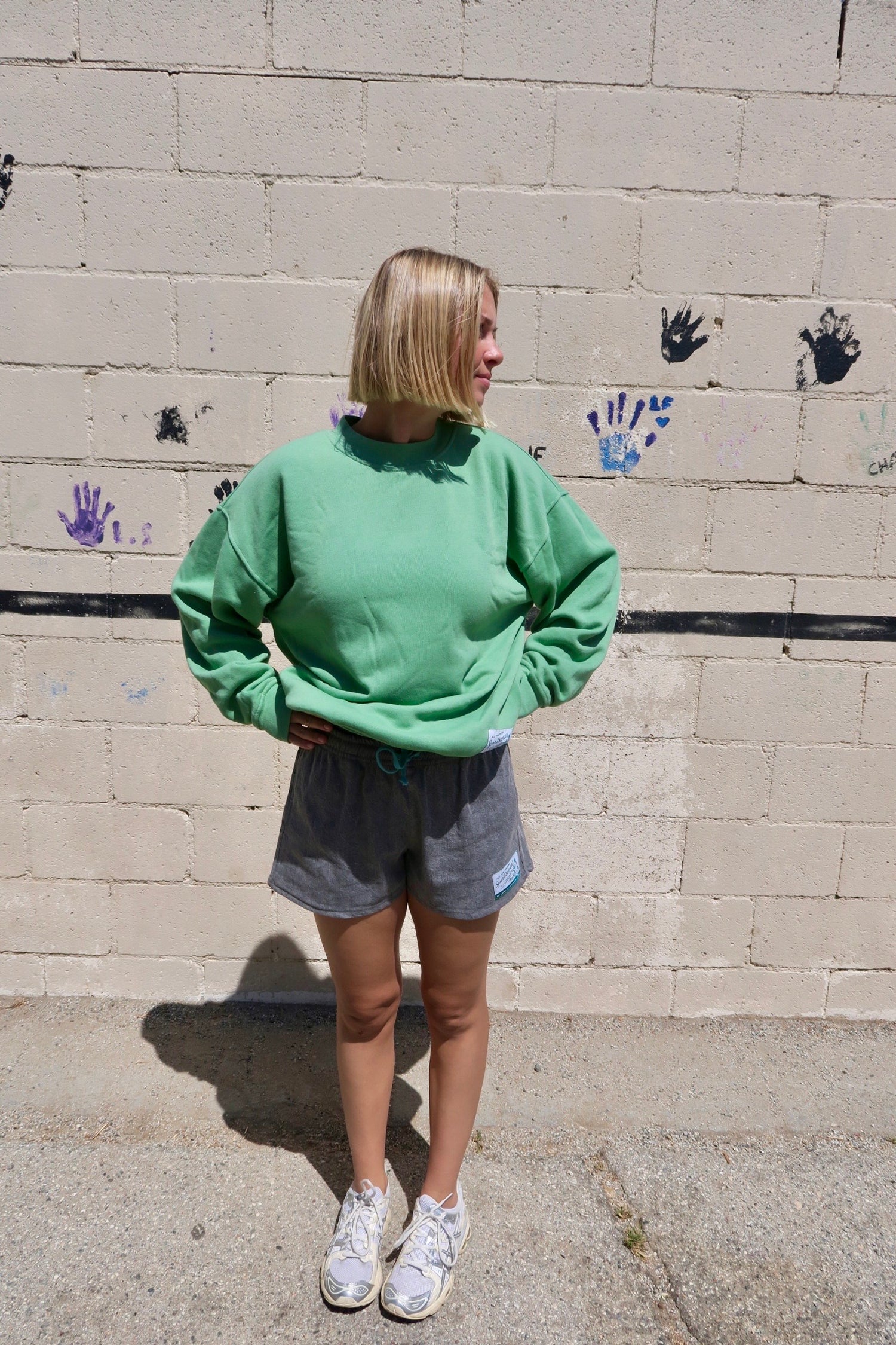The Oversized Casual Court Crewneck Sweatshirt