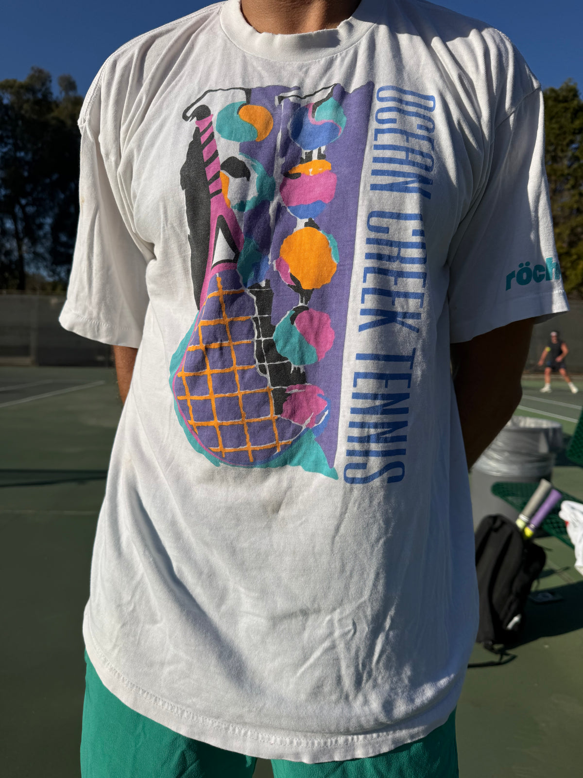 Vintage Roche- Ocean Creek Tennis Tee-Size XL
