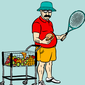 The Feeder Pocket Humor Tennis Tee by Ace the Moon Tennis Apparel Brand LA
