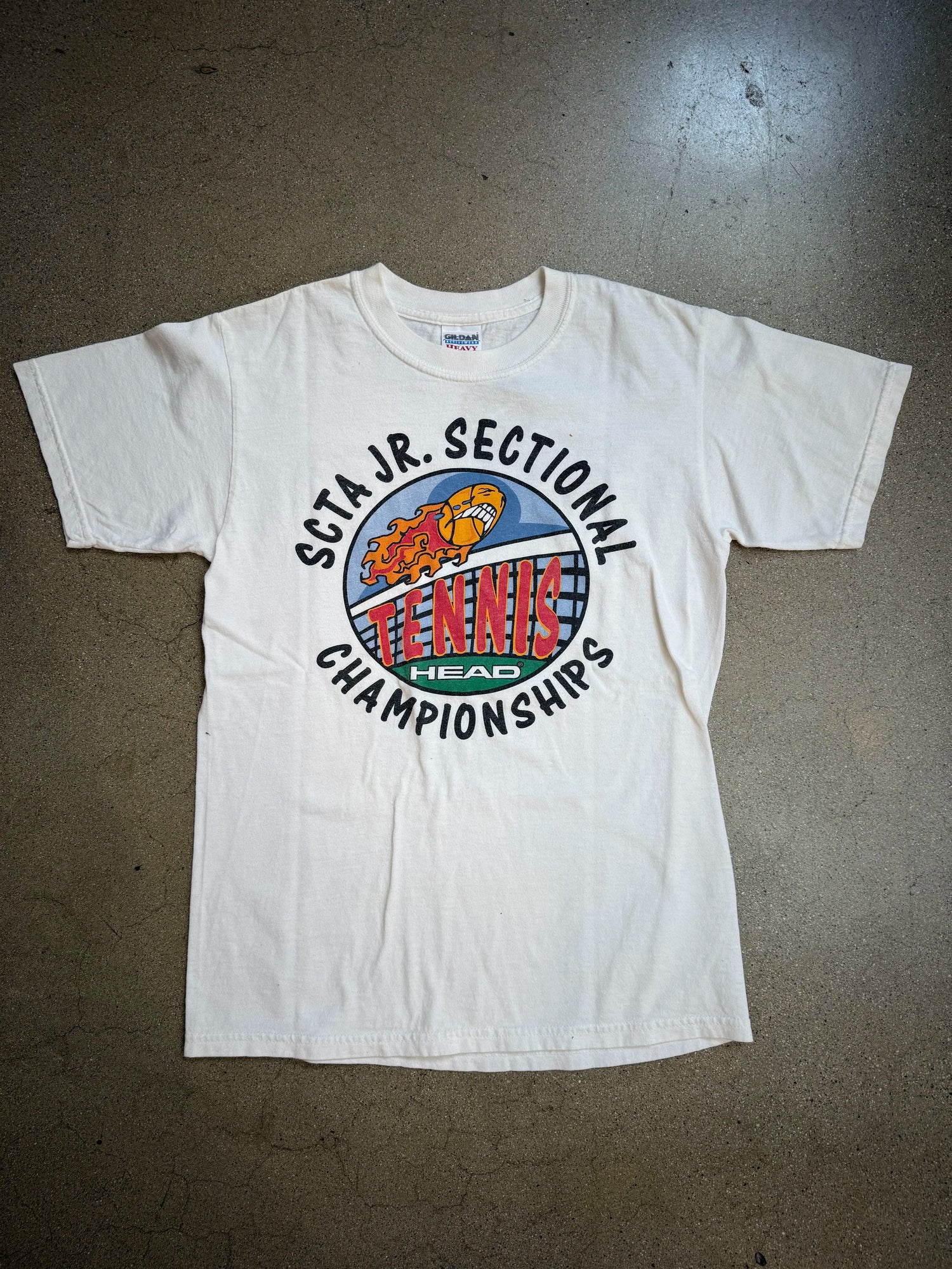 Vintage TSCTA Jr. Section Head Tennis Tee- Size Small