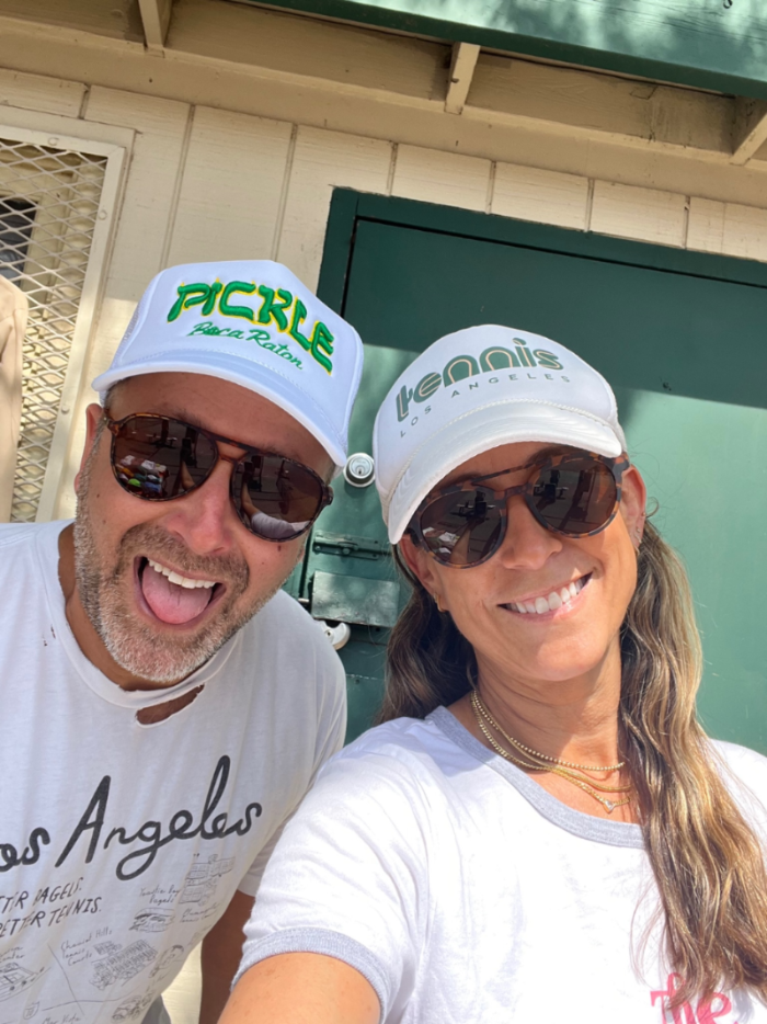 Josh and Deena Ace the Moon Tennis and pickleball apparel brand in los angeles california
