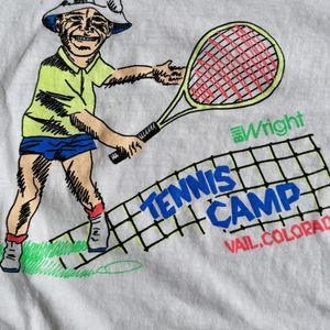 Vintage Vail Colorado Tennis camp Tee sold by Ace the Moon Tennis apparel brand los angeles