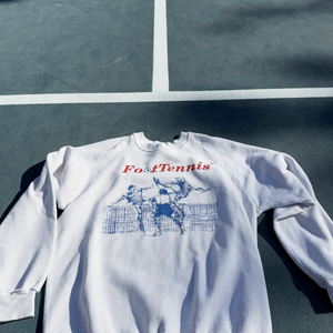 vintage foot tennis crewneck sweatshirt sold by Ace the Moon tennis apparel brand