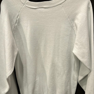 tennis crewneck sweatshirt back solid white sold by Ace the Moon tennis apparel brand