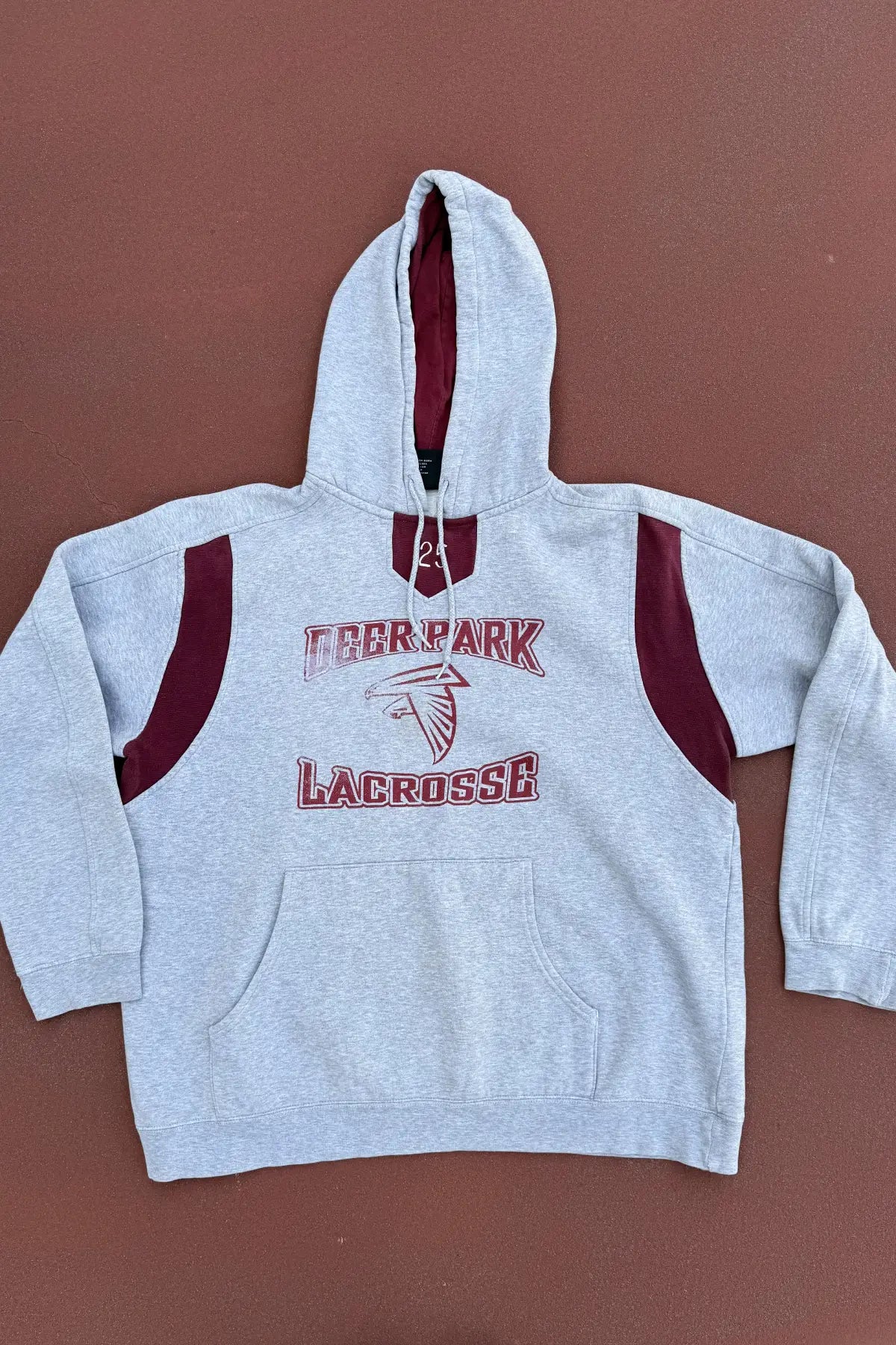 Vintage Deer Park Lacrosse Hoodie Sweatshirt- Size Large