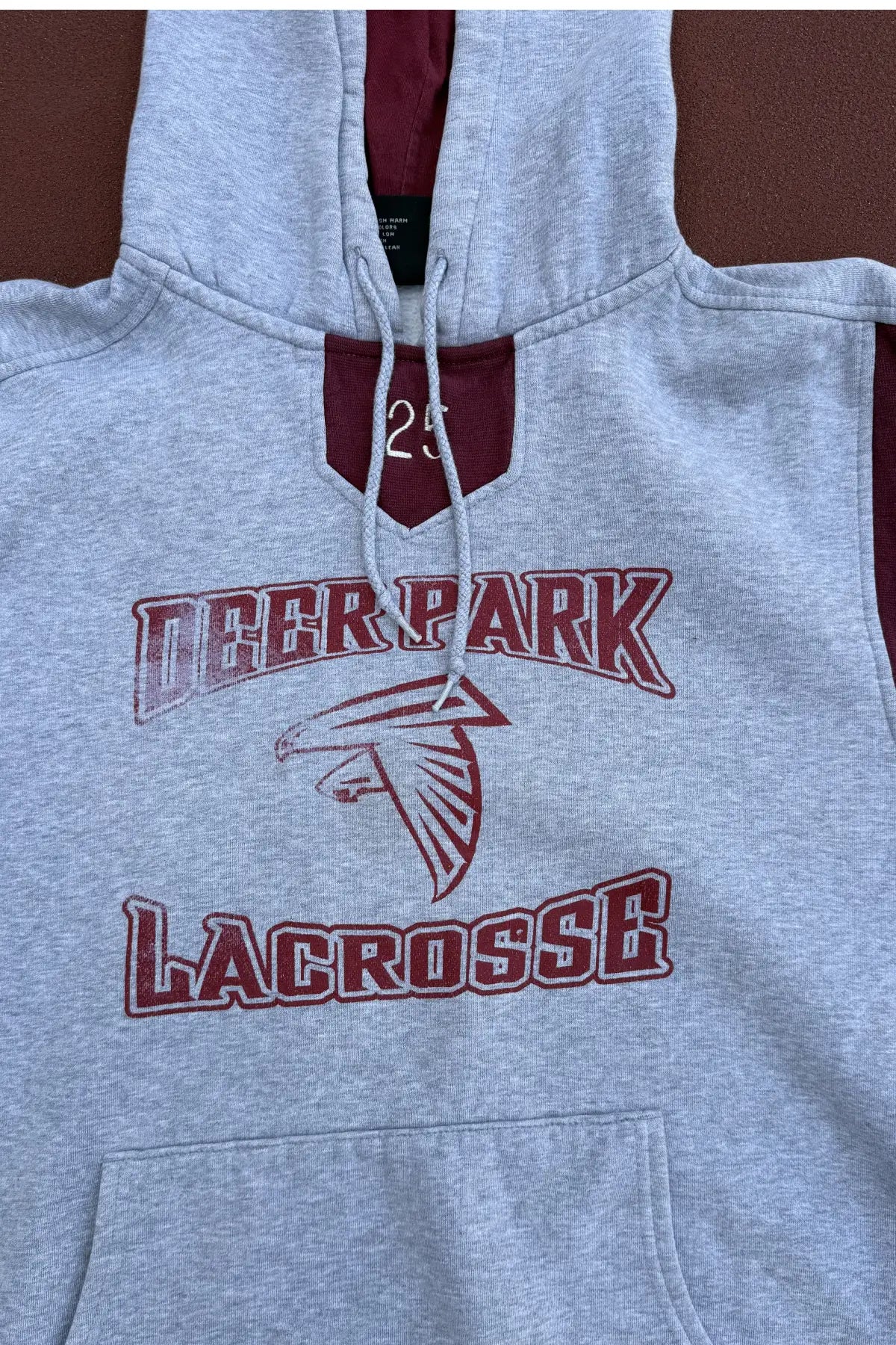 Vintage Deer Park Lacrosse Hoodie Sweatshirt- Size Large