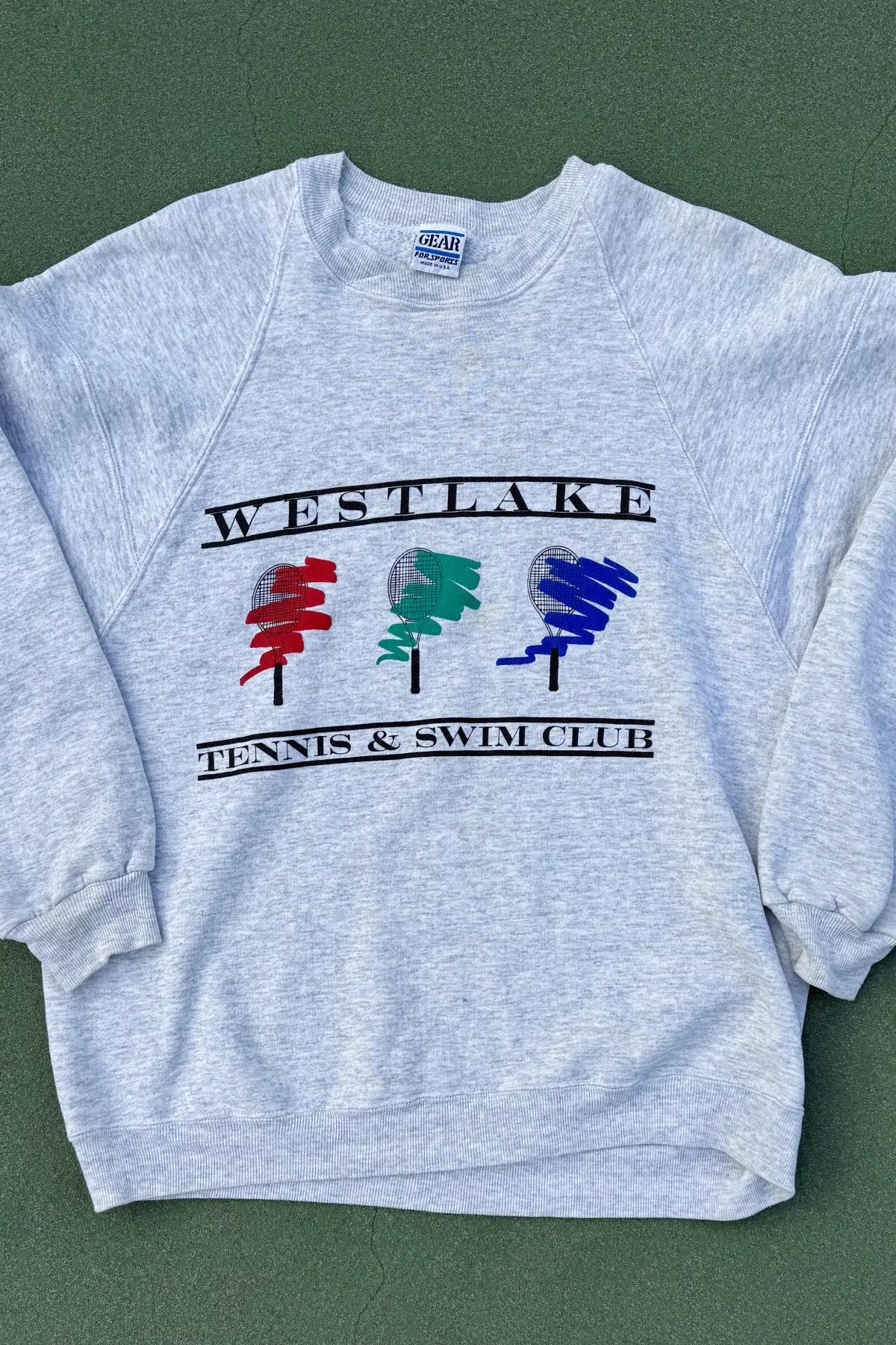 Vintage Westlake Tennis & Swim Crewneck Sweatshirt- Size XL