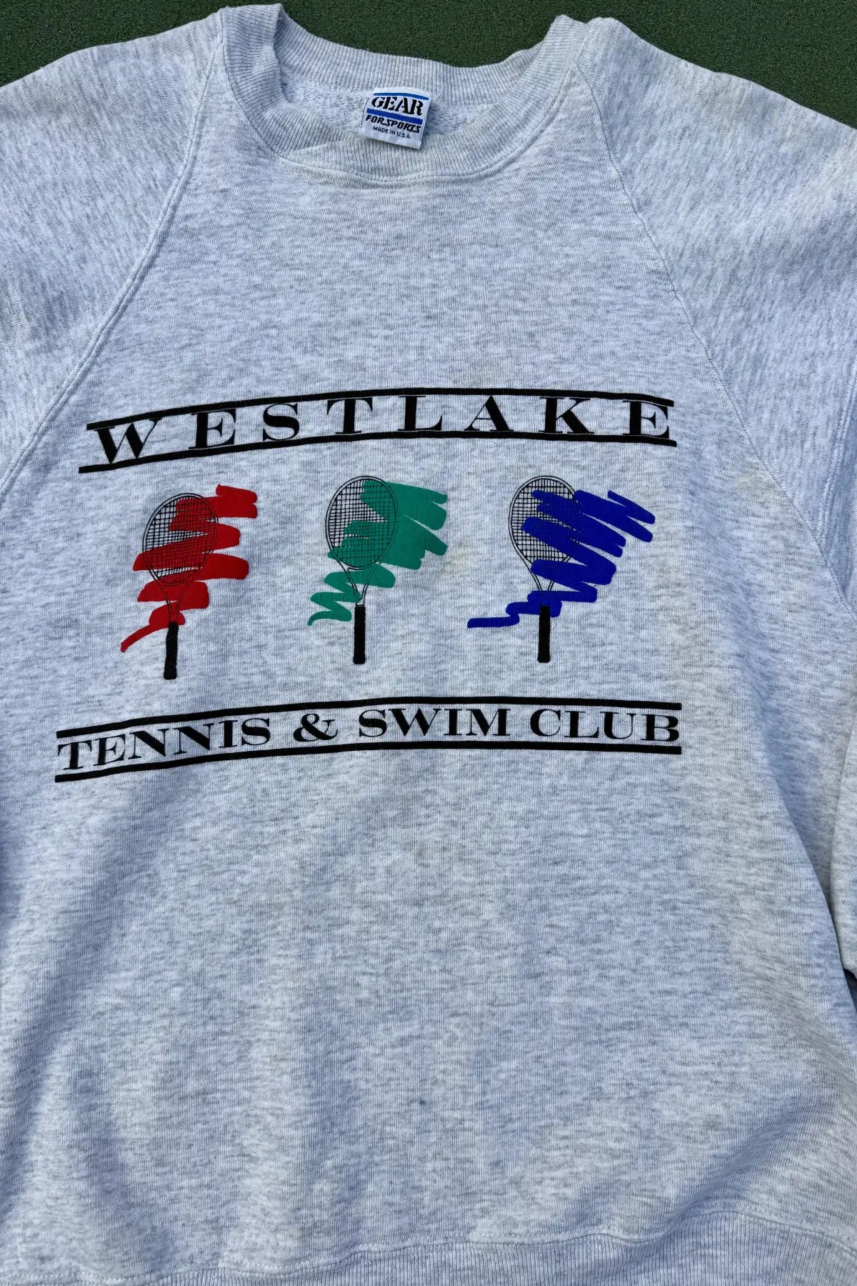 Vintage Westlake Tennis & Swim Crewneck Sweatshirt- Size XL