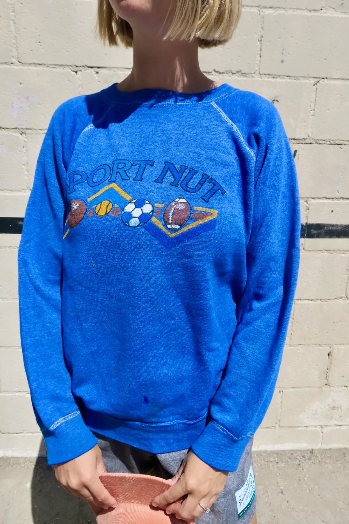 Vintage Sports Nut Sweatshirt- Small/Medium