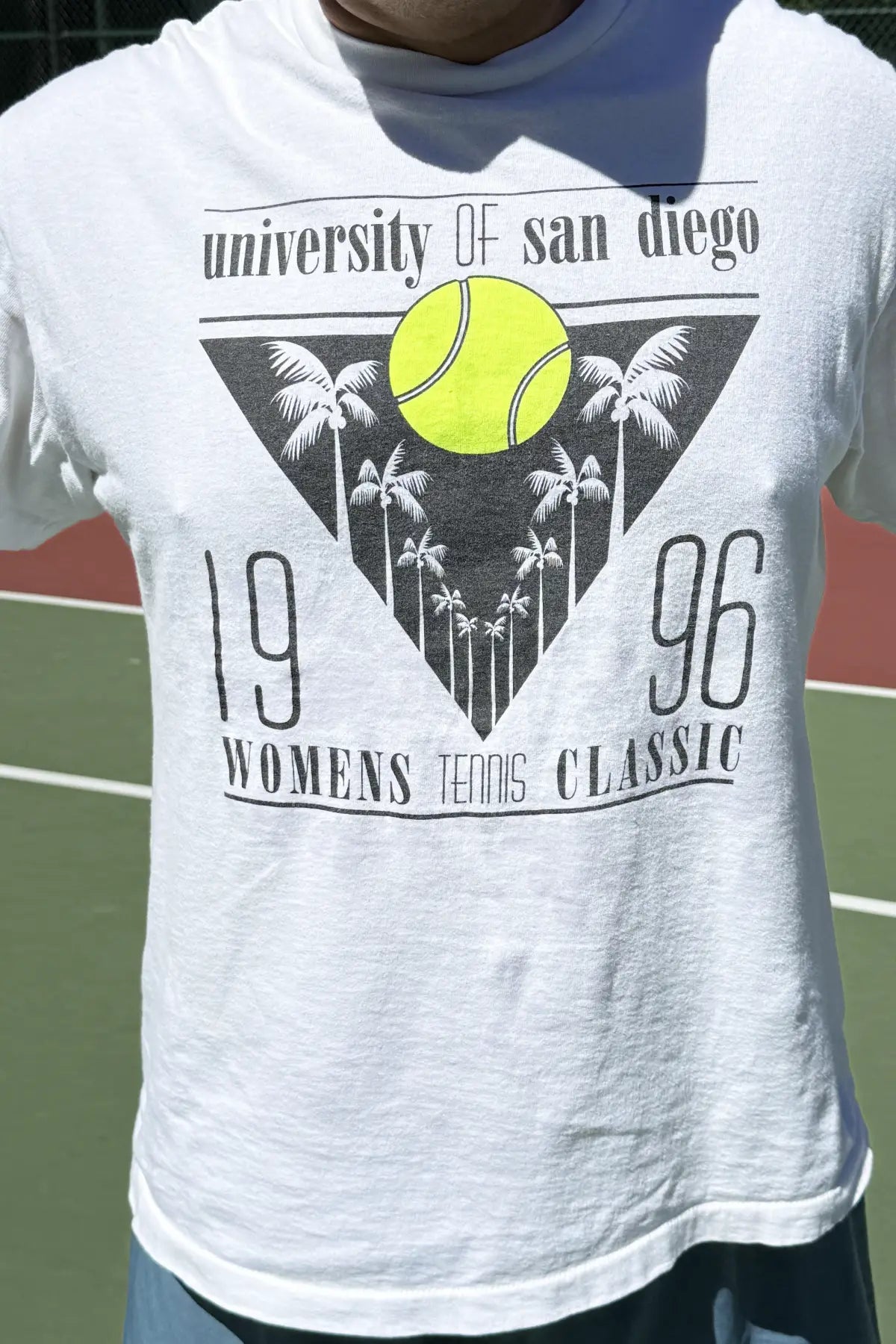Vintage 1996 San Diego University Powerade Tennis Tee- XL