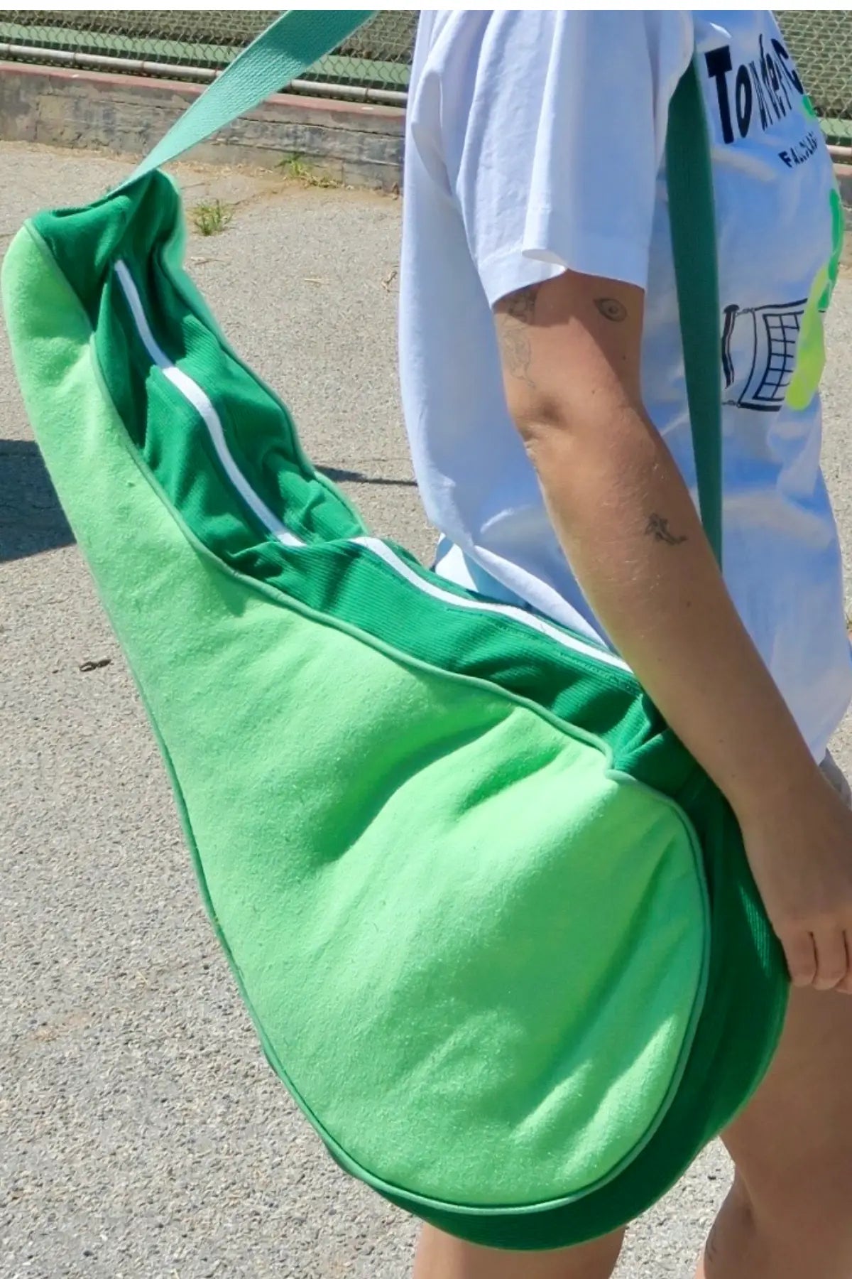 Patched Racket Bag