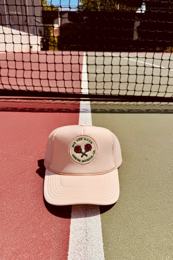Ace the Moon Crossed Rose Rackets Hat - Tennis Hat by Ace the Moon Tennis and Pickleball apparel brand los angeles california