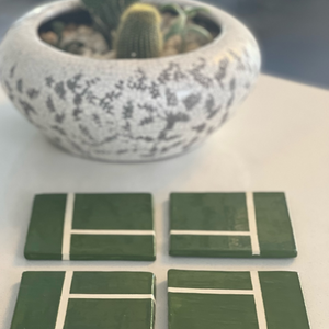 Tennis Court Coaster Set sold by Ace the Moon Tennis and Pickleball Brand in Los Angeles California