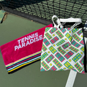 Get Me to the Courts Stat Tote Bag by Ace the Moon Tennis apparel brand