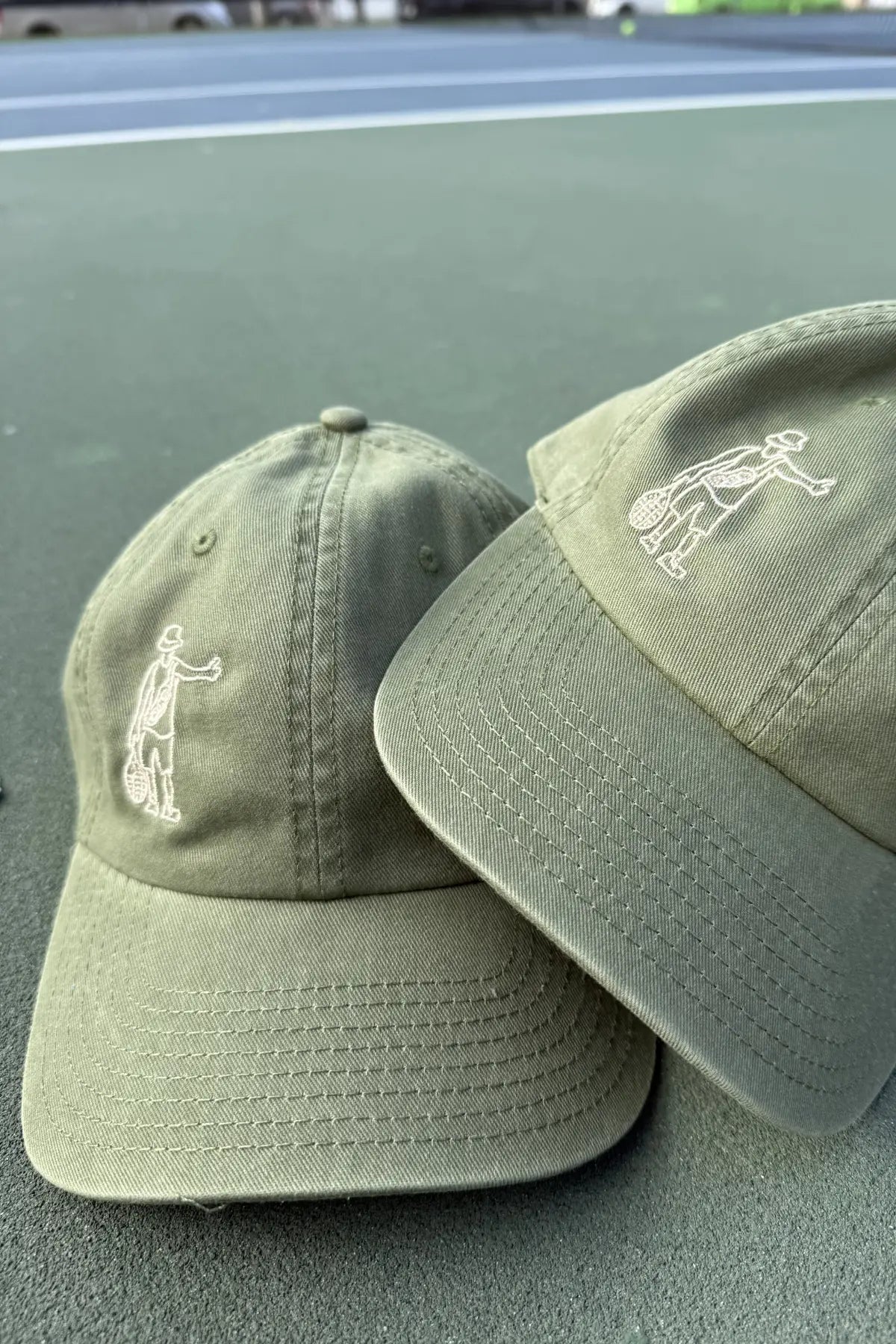 Embroidered Art on Cotton Dad Hat