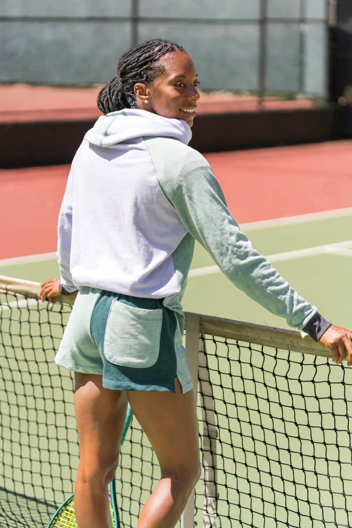Color-Blocked Pullover Hoodie