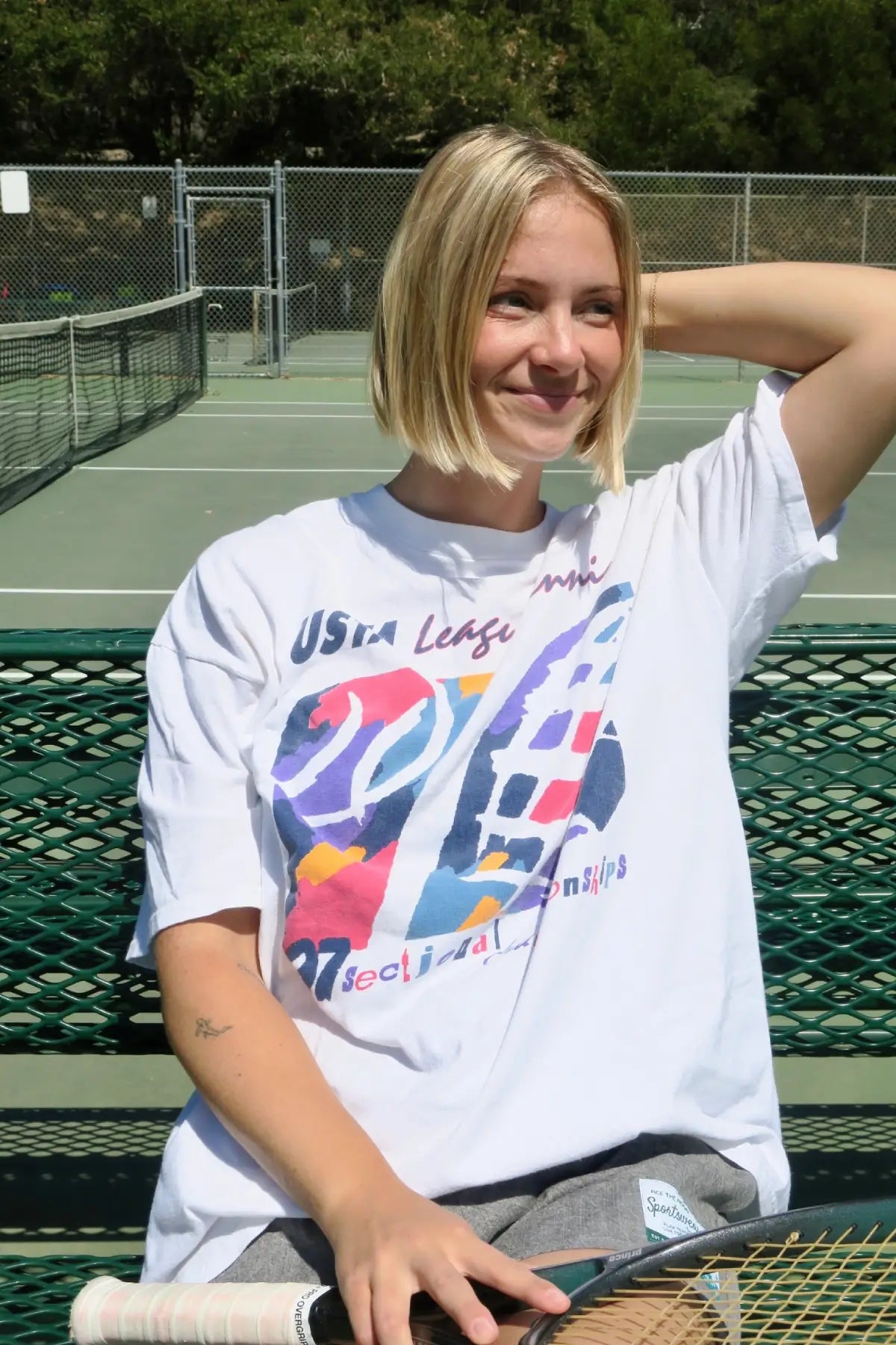 Vintage USTA League Tennis Tee-Size Large/XL