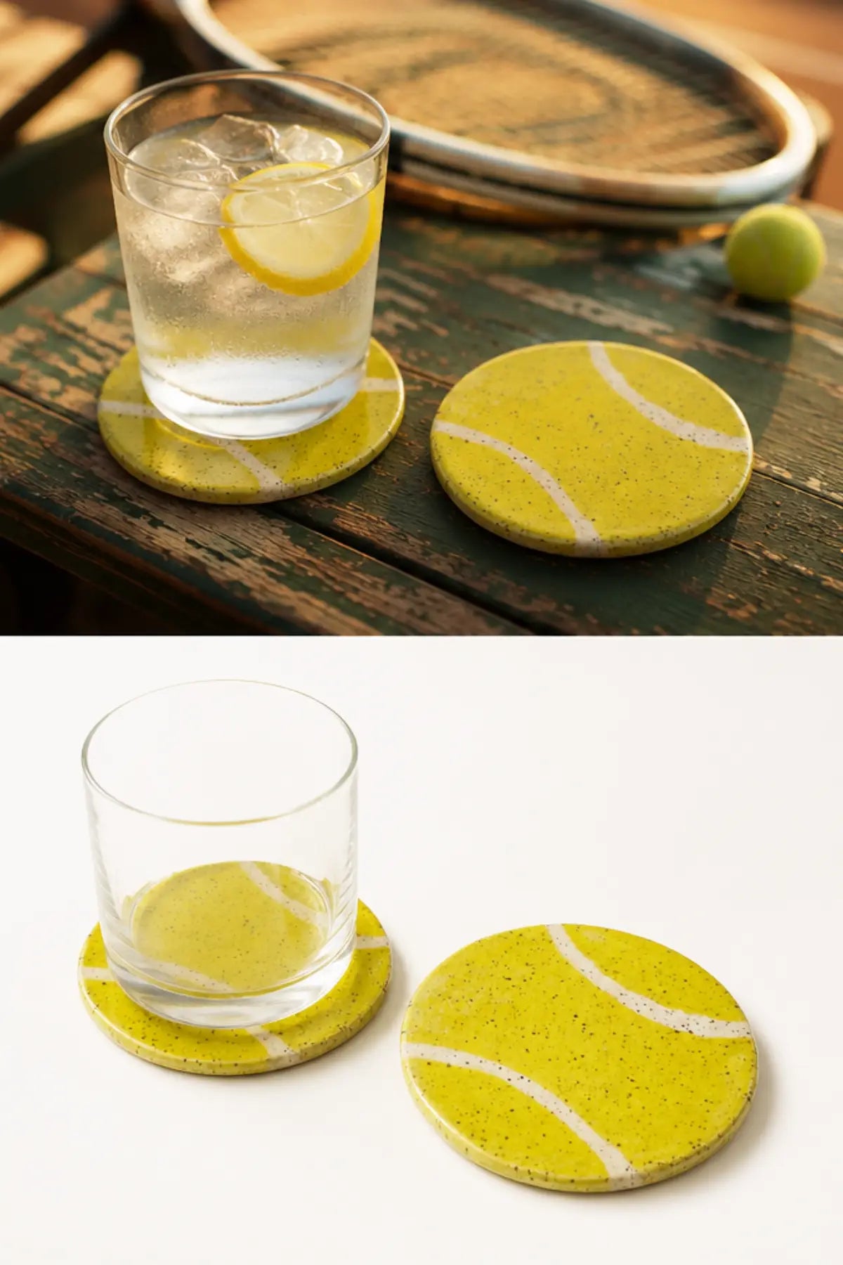 Tennis Ball Coaster Set (Pre Sale- Estimated ship date of August 15th)