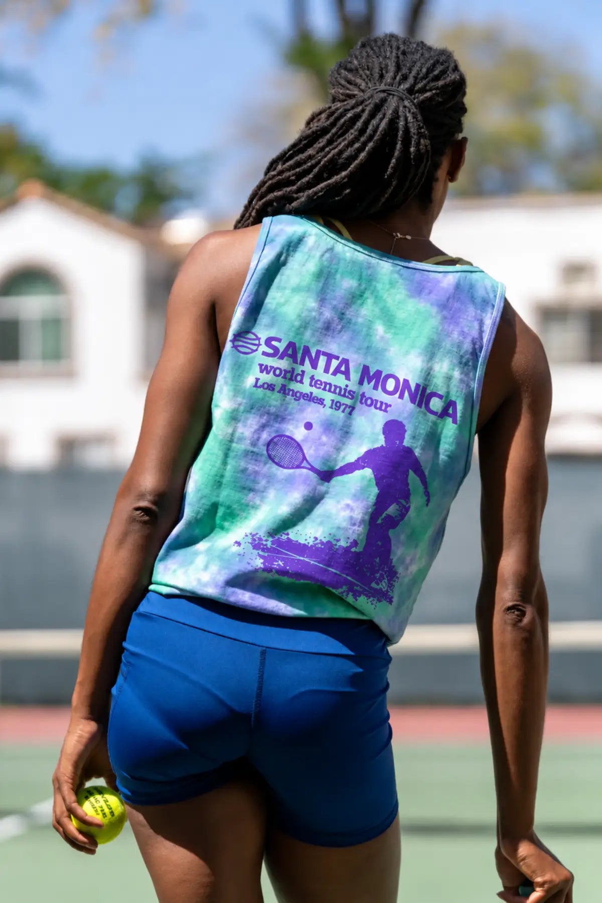 Santa Monica World Tennis Classic Tie Dyed Tank Top