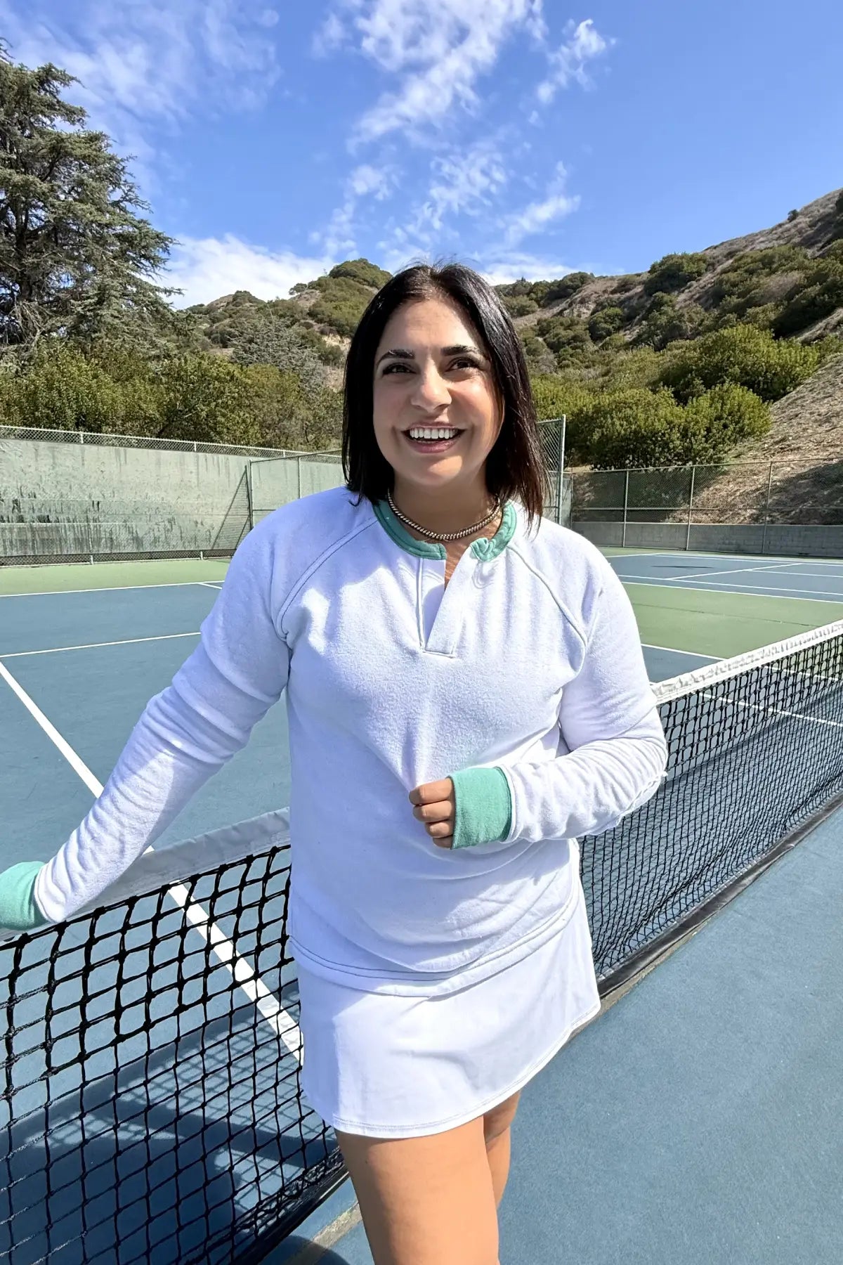 The Henley with Tennis Ball Elbow Pads!
