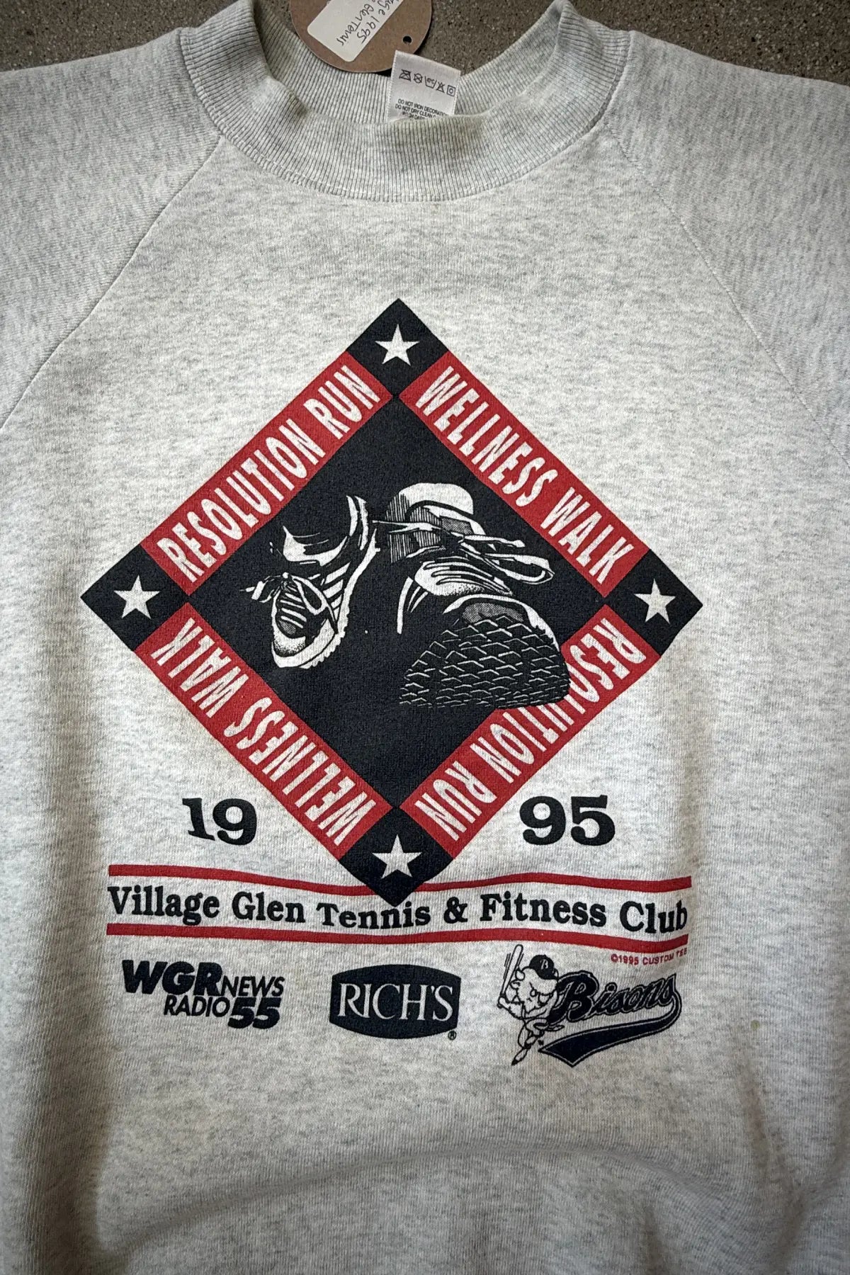 Vintage 1995 Village Glen Tennis Sweatshirt- Size Large
