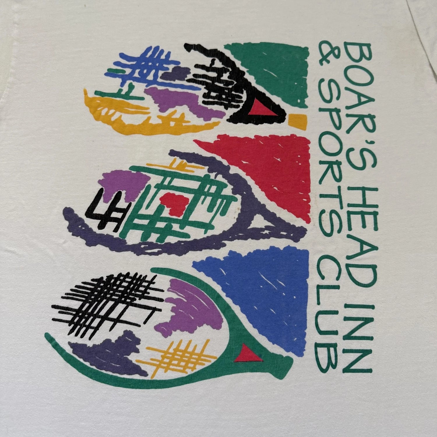 Vintage Boar's Head Inn Roche Tennis Tee- Size Large