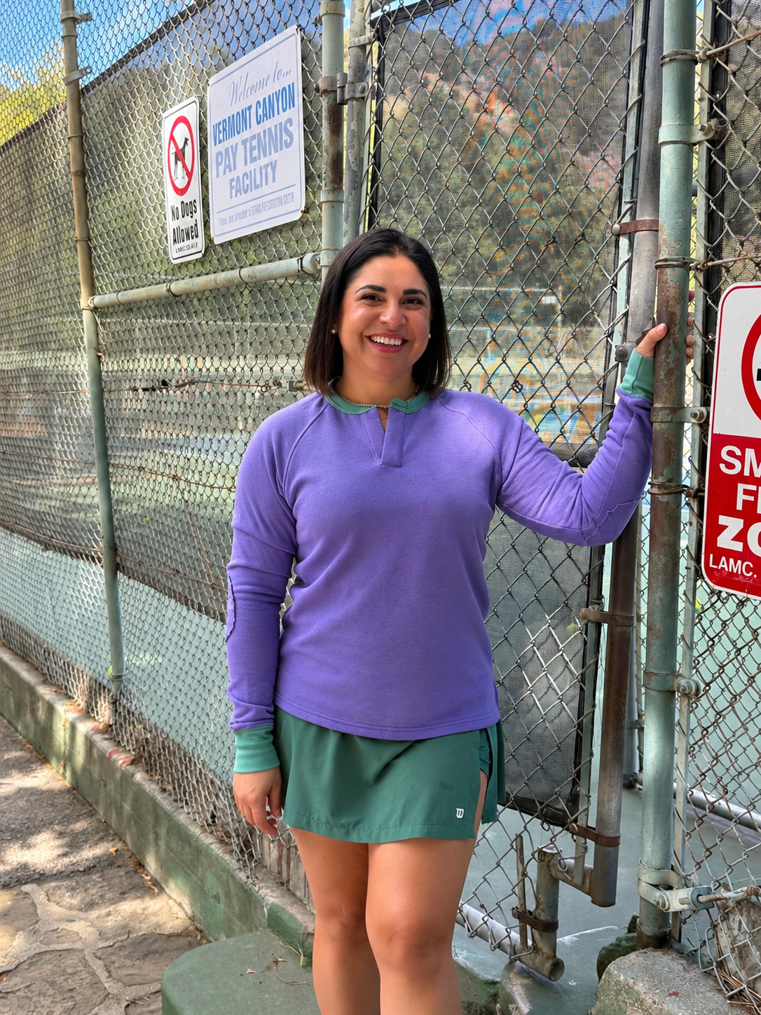 The Henley with Tennis Ball Elbow Pads!