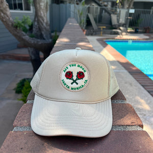 Ace the Moon Crossed Rose Rackets Hat - Tennis Hat by Ace the Moon Tennis and Pickleball apparel brand los angeles california