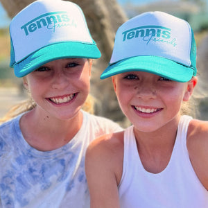 Tennis Friends Trucker Hat by Ace the Moon Tennis and Pickleball Athleisure wear brand Los Angeles