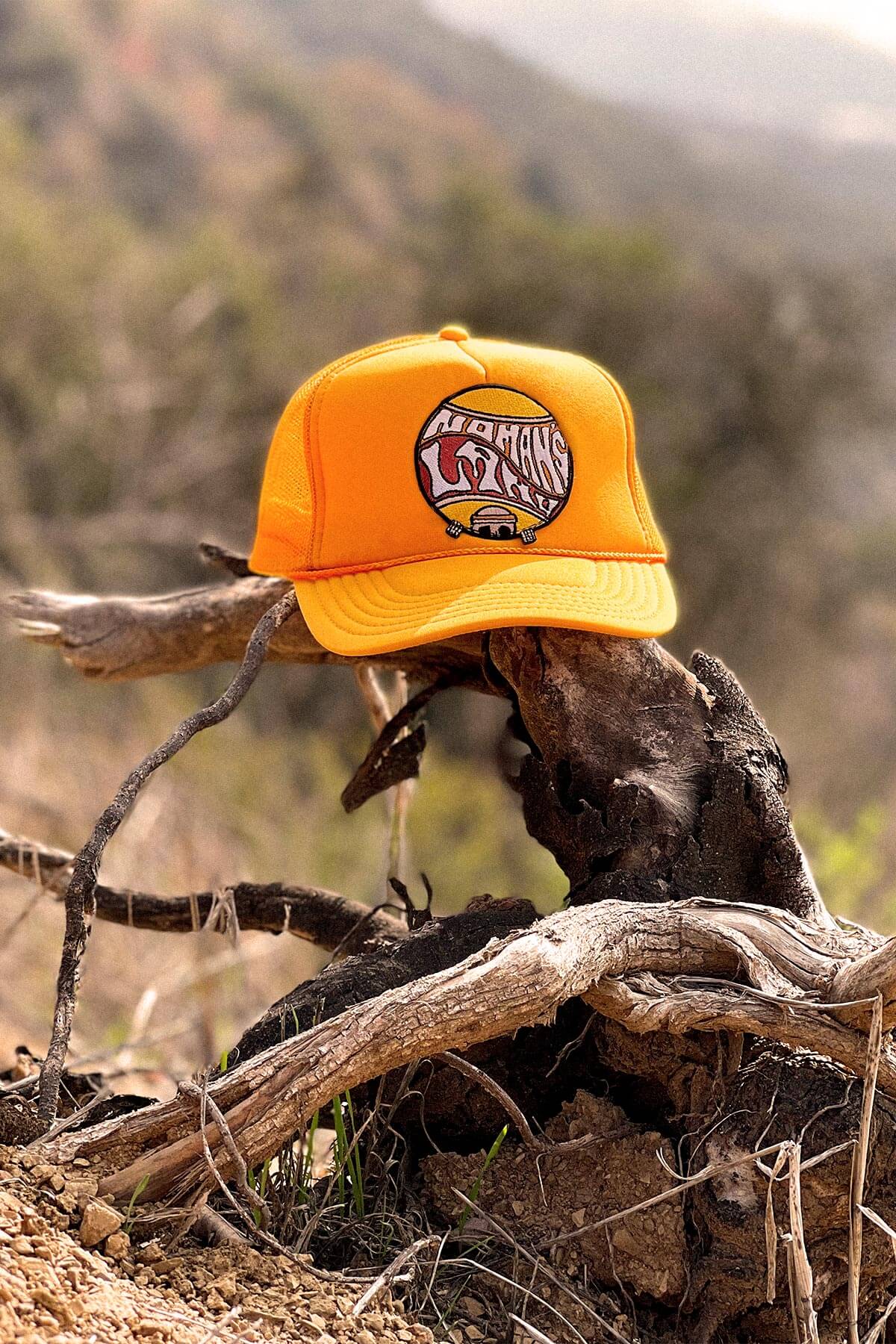 No Man's Land Tennis Trucker Hat by Ace the Moon Pickleball and Tennis Apparel Brand Los Angeles