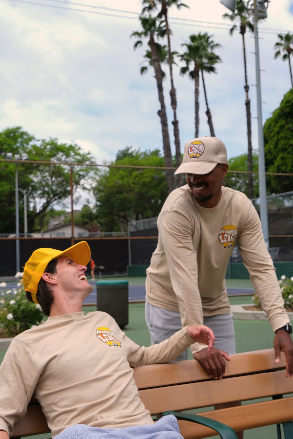 no mans land long sleeve tee by ace the moon tennis and pickleball apparel brand los angeles