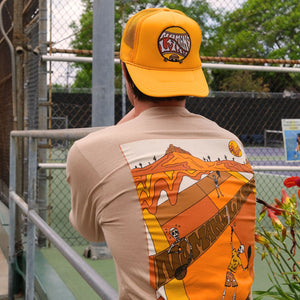 no mans land long sleeve tee by ace the moon tennis and pickleball apparel brand los angeles