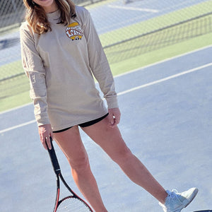 no mans land long sleeve tee by ace the moon tennis and pickleball apparel brand los angeles