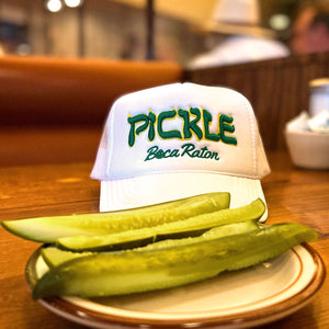 Pickle Boca Raton Trucker Hat Pickle Ball and Tennis hat by Ace the Moon Apparel Brand
