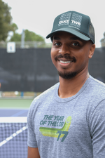 Take Dos Tennis Trucker Hat by Ace the Moon Tennis and pickleball apparel brand los angeles california