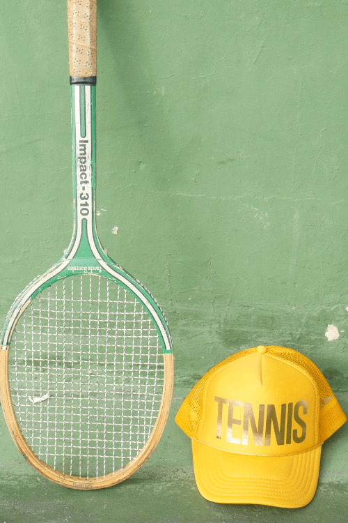 Tennis is Golden Trucker Hat by Ace the Moon Tennis Brand