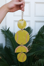 Tennis Ball Wall Hanging ceramic art - Ace the Moon Los Angeles California
