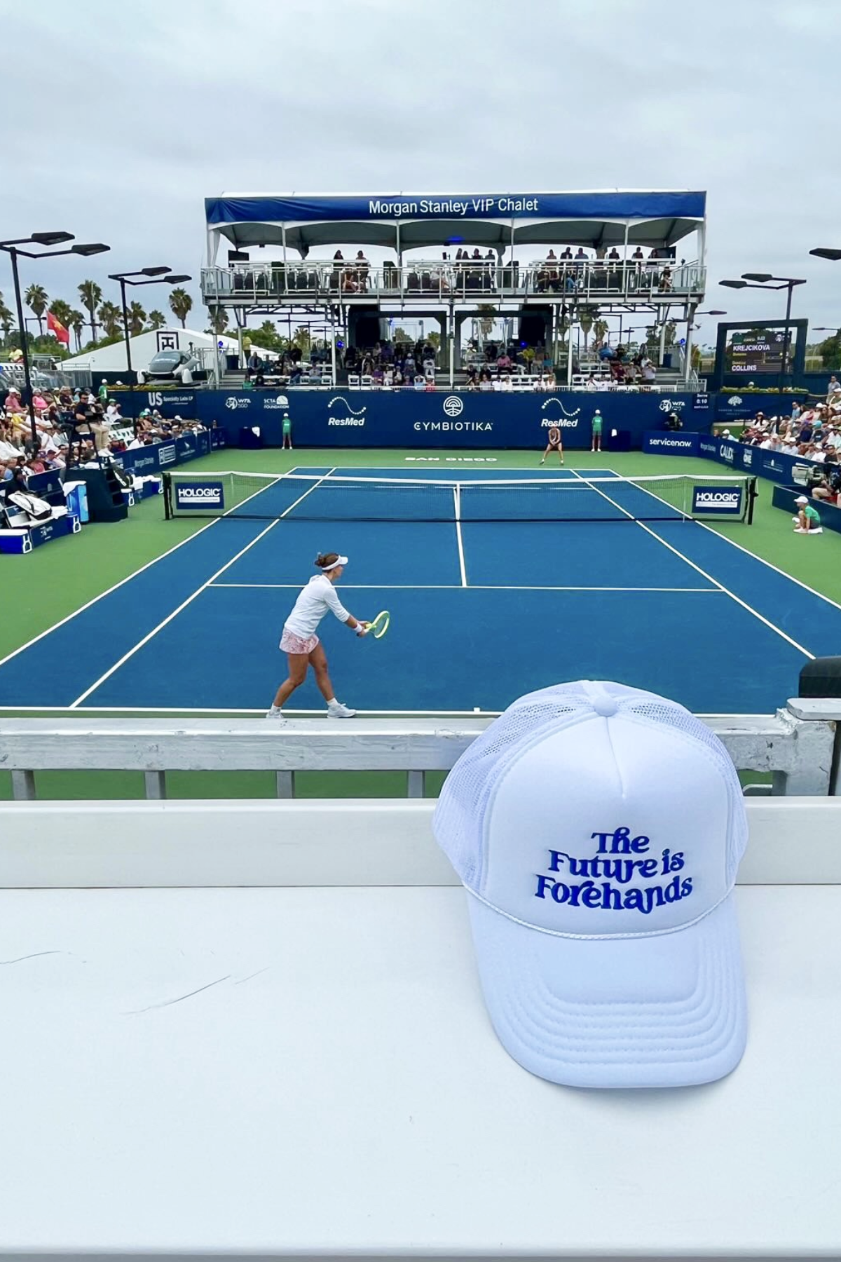 The Future is Forehands, Mid-Profile, Trucker Hat in Neon