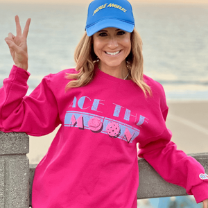 Miami Vice Crewneck in Medium Vintage crewneck sweatshirt by Ace the Moon Tennis and pickleball apparel brand