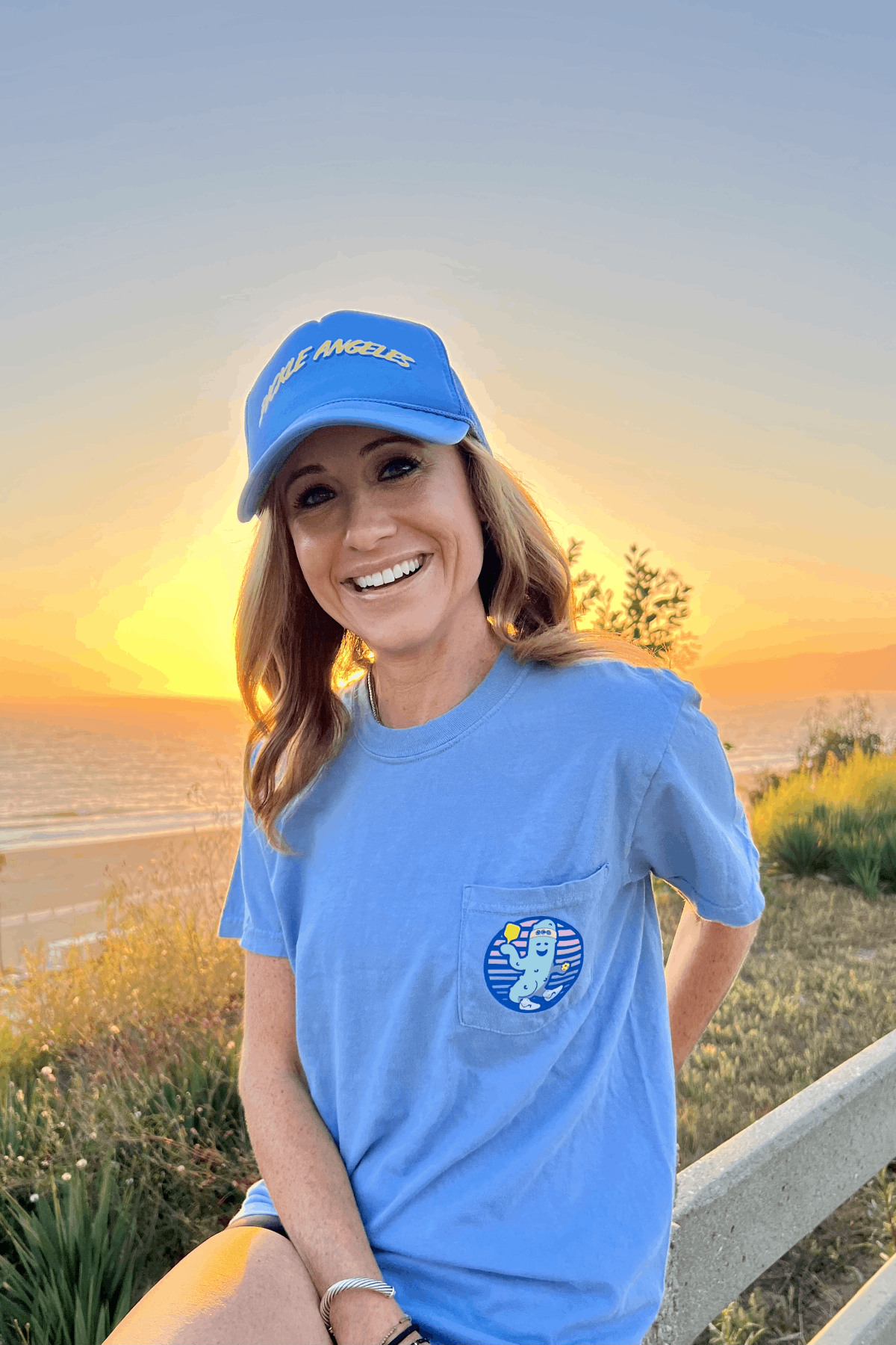 The Grateful Pickle Tee Shirt by Ace the Moon Pickleball and Tennis apparel brand Los Angeles