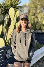 Hit Every Rose Unisex Tennis Hoodie for men and women by Ace the Moon Tennis and Pickleball Apparel Brand Los Angeles